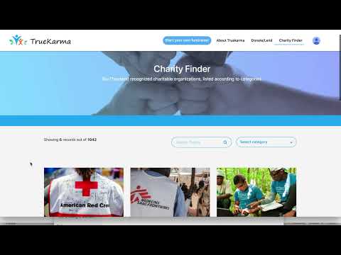 How to Search For and Donate to Charities using TrueKarma [Video]